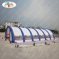 Nouveau design extérieur arène gonflable de paintball tente grandes tentes d'événement à vendre 6-8 personne tente de dôme