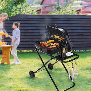 B Đức Houshan Dụng Cụ Nướng Bbq Có Người Hút Thuốc Nhỏ Máy Nướng Thịt Viên Không Khói Israel