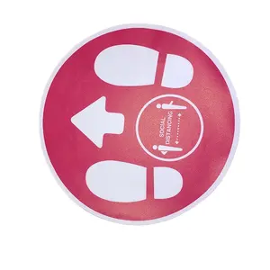 Индивидуальный дизайн бесплатный образец Лифт знак безопасности расстояние 6 футов специализированный держать социальное расстояние резиновый пол Наклейка знак