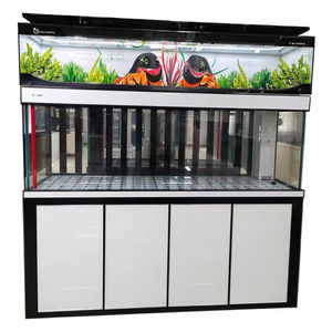 Akuarium Kaca Persegi Panjang Modern Ramah Lingkungan 500L 50W Kontrol Cerdas Senyap dengan Layar, Tangki Ikan untuk Ruang Tamu Ukuran Besar Sedang Kecil - Product Image 6