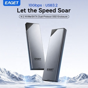 Casing SSD EAGET SE630D Aluminium M.2 NVMe PCIe, Tipe C USB3.2 10Gbps, Casing Hard Disk HDD - Product Image 4