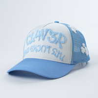 Gorra Trucker de Moda de Alta Calidad, Gorra de 5 Paneles, Venta al por Mayor, Algodón y Poliéster, Personalizada con Logotipo Bordado en Chenille
