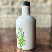 Bouteille d'huile d'olive en céramique blanche Bouteille d'huile vide Cuisine