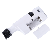 NO.BU-350M Led Portable Microscope with Phone Clip , Mini 300x-350x High Power Zoom Microscope