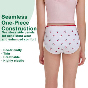 Shanhao OEM Bragas sin Costuras para Niña, Ropa Interior Tejida sin Costuras con Estampado, Ropa Interior Tejida sin Costuras para Adolescentes - Product Image 2