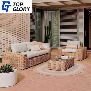 TG Set de Muebles de Lujo para Jardín Sofá de Ratán PE para <span class=keywords><strong>Exterior</strong></span> Mimbre y Aluminio Set de Muebles de Patio Sofá Lounge para <span class=keywords><strong>Exterior</strong></span> - Product Image 2