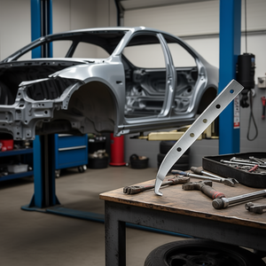 Herramienta de Reparación Automotriz FG 165 Hi-G1, Placa de Gancho de Acero con 6 Orificios y Extremo Curvo para Ajuste de Paneles de Carrocería - Product Image 3