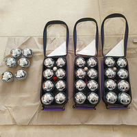 Aofit Classic Strue Silver, jeu de boules de pétanque portable en métal durable, 6 boules, style français Obut Jeu De Boules