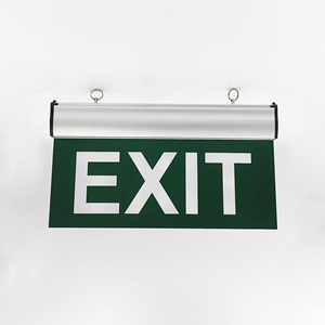 Enseigne de sortie à LED au prix de gros, lampe de sécurité d'urgence à LED avec <span class=keywords><strong>pictogramme</strong></span> d'impression personnalisé, signature à LED avec batterie de secours - Product Image 1