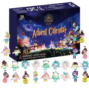 2024 usine en gros 24 pièces Mini <span class=keywords><strong>Anime</strong></span> dessin animé boîte aveugle jouets <span class=keywords><strong>calendrier</strong></span> de l'<span class=keywords><strong>avent</strong></span> compte à rebours jouets pour cadeau de noël - Product Image 1