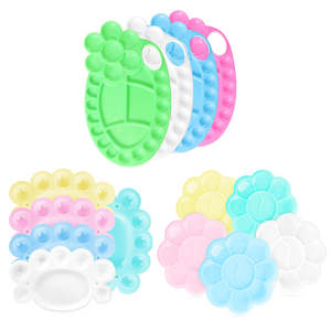 YEEART gros 8.5Cm petite taille fleur forme <span class=keywords><strong>aquarelle</strong></span> acrylique peinture à l'huile <span class=keywords><strong>Palette</strong></span> pour peinture - Product Image 6