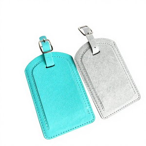 Personalized Name <b>ID</b> PU Leather Eco-Friendly High Quality Durable Travel Luggage <b>Tags</b> Letter Pattern Custom Logo Fashionable - Product Image 4