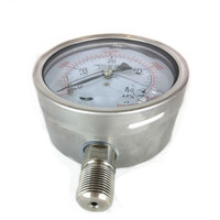 Shelok Stainless Steel Shock Resistant Diaphragm Pressure Gauge | Corrosion-Proof for Micro & Negative Pressure Measurement