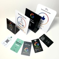 Carte de révision NFC avec code QR, carte intelligente personnalisée pour les commentaires des clients