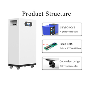Baterai penyimpanan energi Lifepo4 isi ulang 51.2 Volt UPS 48V <span class=keywords><strong>Lipo</strong></span> UPS untuk koneksi Grid hibrida energi surya IP65 - Product Image 3