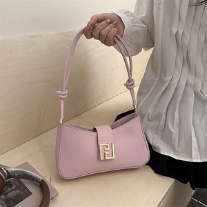 Factory Direct Wholesale Half Moon <strong>Bags</strong> for Women Women's Tote <strong>Bags</strong> <strong>Solid</strong> Shoulder <strong>Bags</strong> Designer - Product Image 2