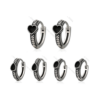 Pendientes de Acero Inoxidable 316L con Baño de Oro de 18K de Alta Calidad, Zirconia Cúbica con Corte Asscher, Estilo Punk, para Niños