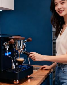 Machine à expresso classique avec mousseur à lait Kit de cafetière Barista pour expresso Latte Cappuccino et ainsi de suite Design italien - Product Image 2