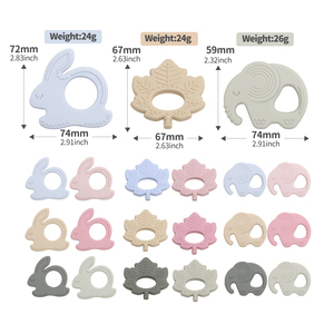 Mordedor <span class=keywords><strong>de</strong></span> Silicona para Bebé Personalizado con Diseño <span class=keywords><strong>de</strong></span> Conejito <span class=keywords><strong>de</strong></span> Dibujos Animados, Juguete Sensorial para Masticar para Recién <span class=keywords><strong>Nacidos</strong></span>, Libre <span class=keywords><strong>de</strong></span> BPA - Product Image 3