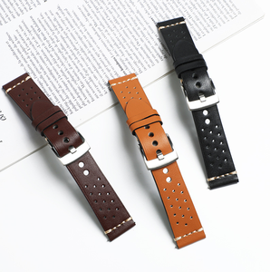 Correa de Reloj de Cuero Genuino, Venta Directa de Fábrica, MOQ Bajo, Color Marrón, 20/22mm - Product Image 2