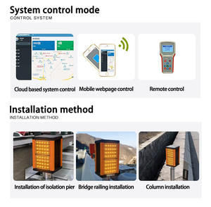 Feux de circulation solaires jaunes clignotants, feux antibrouillard pour intersections à grande vitesse - Product Image 4