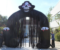 Décorations de scène d'Halloween, squelettes de zombies gonflables réalistes pour les fêtes