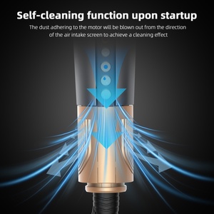 Nouvelle brosse lissante électrique à faible bruit, haute vitesse, double usage (humide et sec), 1500W, plaques en titane, écran LCD, température réglable - Product Image 3