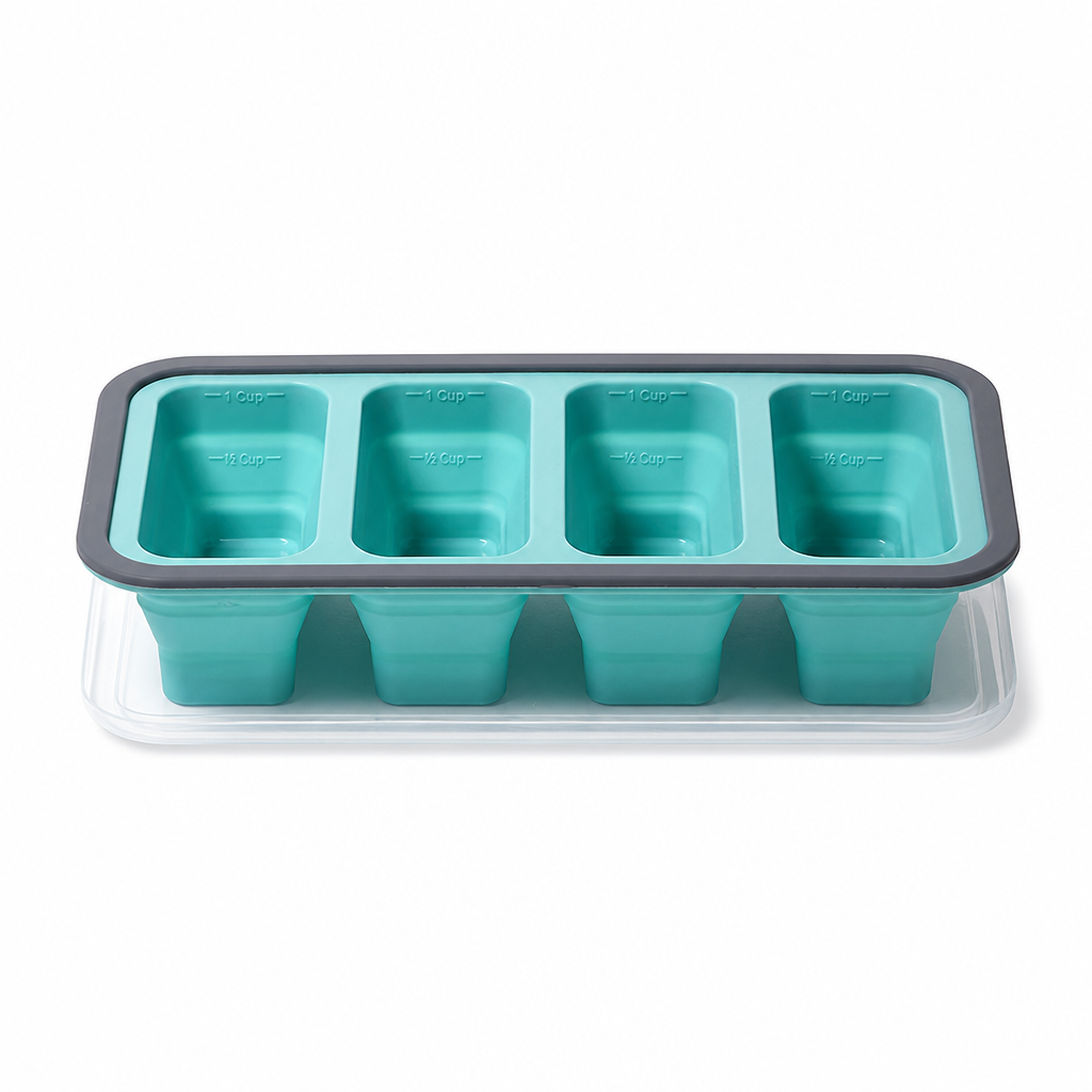 4 Compartment-Blue