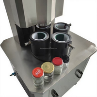 Machine de capsulage sous vide semi-automatique pour bocaux en verre, machine de scellage de bouteilles, machine de scellage de bouchons de bouteilles en plastique