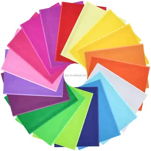 모조리 assortes 색 크레페 종이-공예 DIY 예술 휴일 크리스마스를 위한 분류된 색깔 티슈 페이퍼 선물 포장지