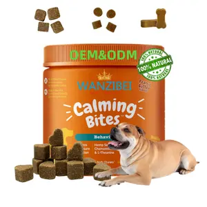 Custom label Calming Treats for Dogs Anxiety Relief - Natural Remedies for Dog - Pet Health Care & Supplements
