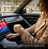 Adaptateur sans fil intelligent universel Ottocast, dongle Android Auto Carplay, Bluetooth 5.4, Wi-Fi double bande, garantie 1 an