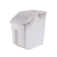 Conteneur de stockage hermétique pour aliments pour animaux de compagnie, bac à nourriture en PP scellé, boîte transparente avec poignée pour chats, chiens, cuisine intérieure