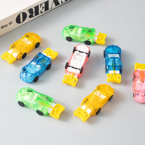 Coche de Carreras Catapulta de Plástico con Inercia para Niños de 5 a 7 Años, Vehículo de Juguete de Fricción de Colores Mezclados - Product Image 1