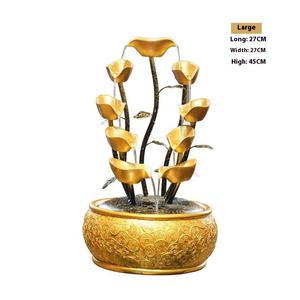 Decoración de escritorio con flujo de agua Feng Shui, adornos de barra de oficina para hacer riqueza atmosférica, rueda de regalos de apertura para decoración del hogar - Product Image 5