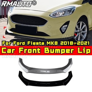 Kit carrosserie pour Ford Fiesta MK8 2018-2021 : lèvre de pare-chocs avant, diffuseur, spoiler, protection de pare-chocs, accessoires auto - Product Image 1