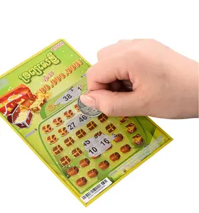 Erstellung von Scraper-Scraper-Karte Kundendienstkarte Lotterie-Gutscheine und Kodierungs-Gutscheine