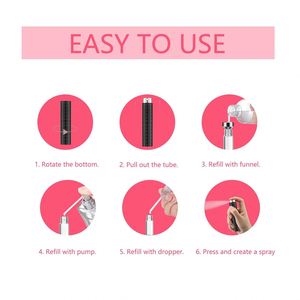 8ml Travel Perfume Pump Sprayer Refillable Mini Cologne <b>Spray</b> Bottle Empty Aluminum Personal Care - Product Image 3