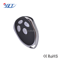 Smart Home inalámbrico 4 teclas metal 433Mhz control remoto rodante/Código de Esperanza 301 YET001