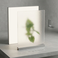 Panneau diffuseur de lumière en polycarbonate texturé givré pour boîte lumineuse publicitaire LED