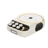 Système musical portable rétro 4-en-1 KUANGXIANG avec lecteur CD, haut-parleur Bluetooth, radio FM et veilleuse LED