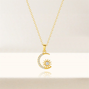 สร้อยคอเงินแท้ 925 รูปขนมขบเคี้ยวประดับเพชรซิร์คอนรูปดาว ขายดี - Product Image 2