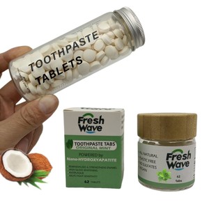 Comprimés de dentifrice probiotiques pour le nettoyage buccal, marque privée, avec format voyage - Product Image 1