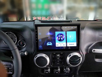 Radio con gps para coche, reproductor multimedia con android, pantalla táctil, dvd, estéreo, vídeo, para Jeep Wrangler JK 2015 2016