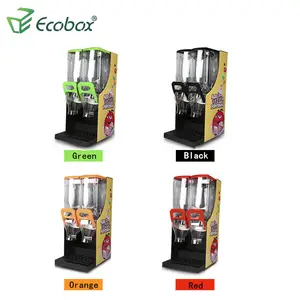 Ecobox-Soporte de exhibición para tienda de golosinas, con dispensador de gravedad, para supermercado