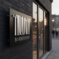 Enseigne lumineuse LED personnalisée DakeSign avec logo visage souriant pour la maison, les fêtes d'anniversaire, la publicité, les décorations d'entreprise, enseigne lumineuse