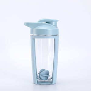 Mélangeur de sports nautiques Mélange de protéines Design rouge <span class=keywords><strong>2022</strong></span> Nouveau amélioré Femmes Voyage Europe Adultes Paille de blé Bouteille shaker en plastique - Product Image 4