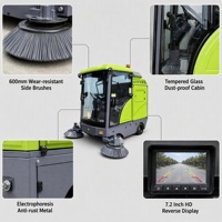 Nouvelle balayeuse de voirie électrique autopropulsée X2 1900 mm, certifiée CE, pour usage en entrepôt