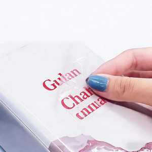 Impression par transfert, autocollant, étiquette en cristal, impression, étiquette personnalisée, imperméable, transparent, publicitaire, boîte cadeau, dorure à chaud - Product Image 1