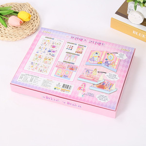 Scatole Personalizzate per Giocattoli di Nicchia, Scatola Regalo Riciclabile a Forma di Uovo, con Goffratura, Laminazione Opaca, Copertina Rosa con Cartone Animato Carino - Product Image 3